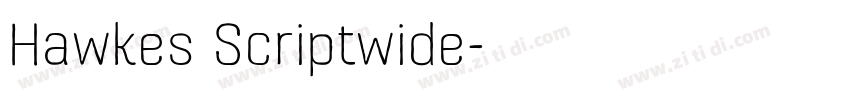 Hawkes Scriptwide字体转换